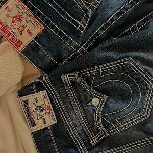 Lowrise Dark Blue True Religion Womens Blue Jeans